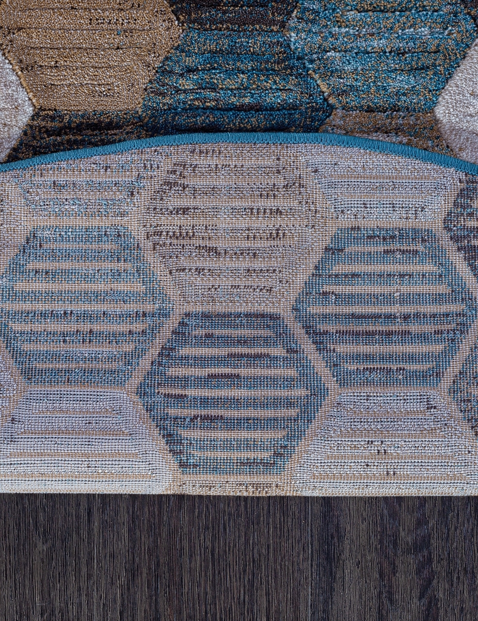 Ковер D579 - BEIGE-BLUE - Овал - коллекция MATRIX - фото 5