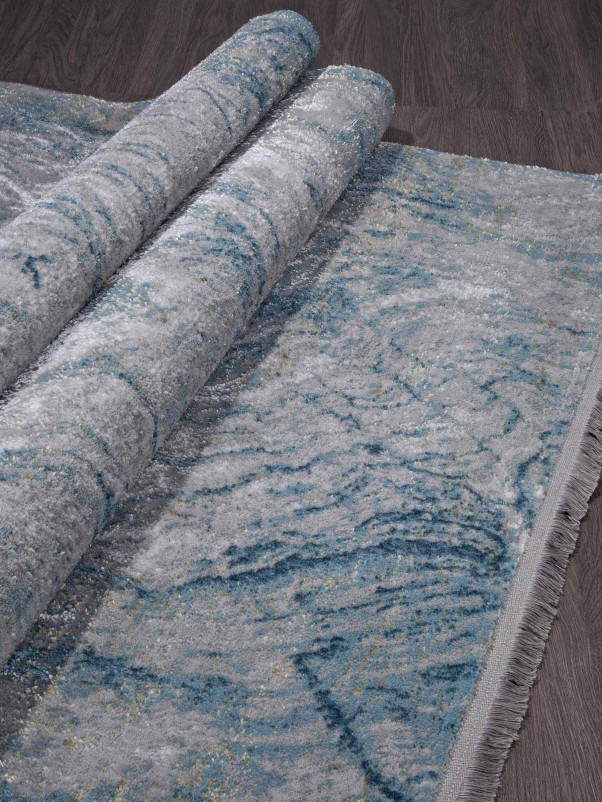 Ковер LP 308 - GREY / BLUE - Прямоугольник