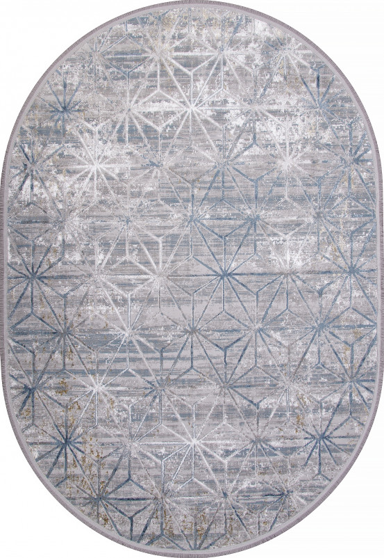 Ковер LP320A - GREY / BLUE - Овал