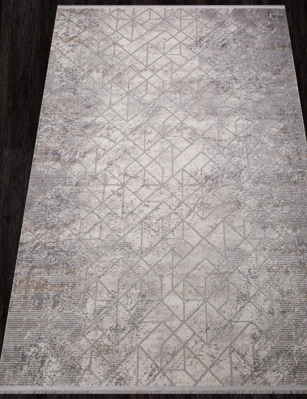 Ковер 22562A - WHITE / L.GREY - Прямоугольник