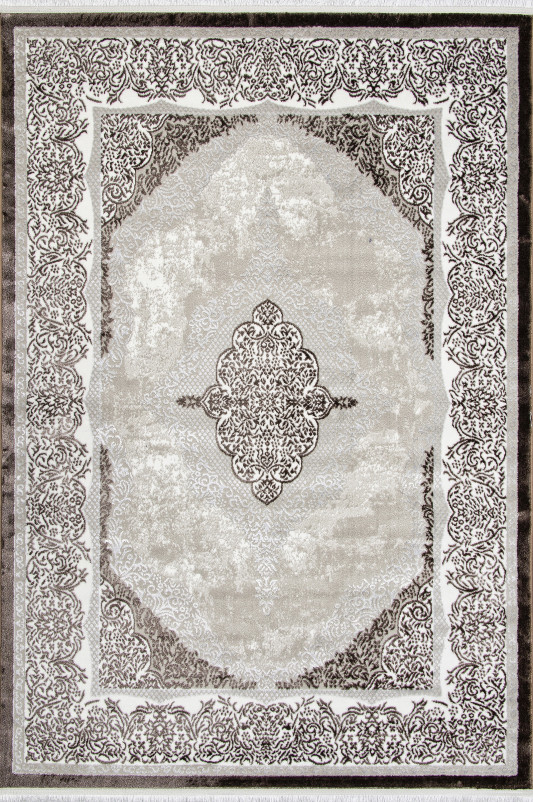 Ковер Q009A - BROWN FDY/CREAM SHRINK - Прямоугольник