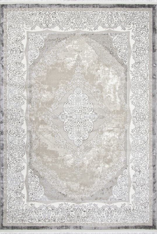 Ковер Q009A - GREY FDY / CREAM SHRINK - Прямоугольник