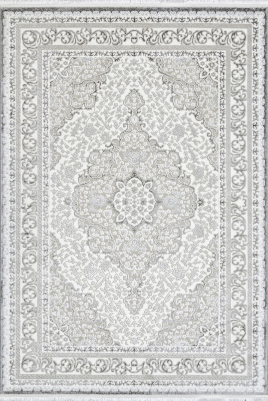 Ковер Q011A - GREY FDY / CREAM SHRINK - Прямоугольник