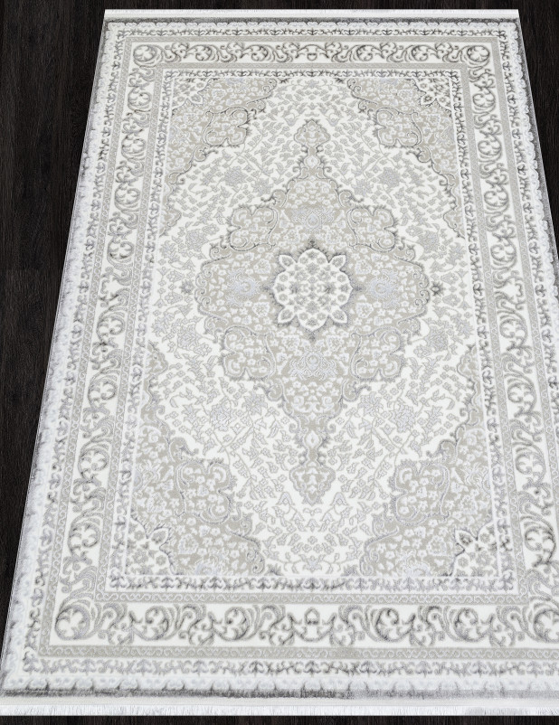 Ковер Q011A - GREY FDY / CREAM SHRINK - Прямоугольник