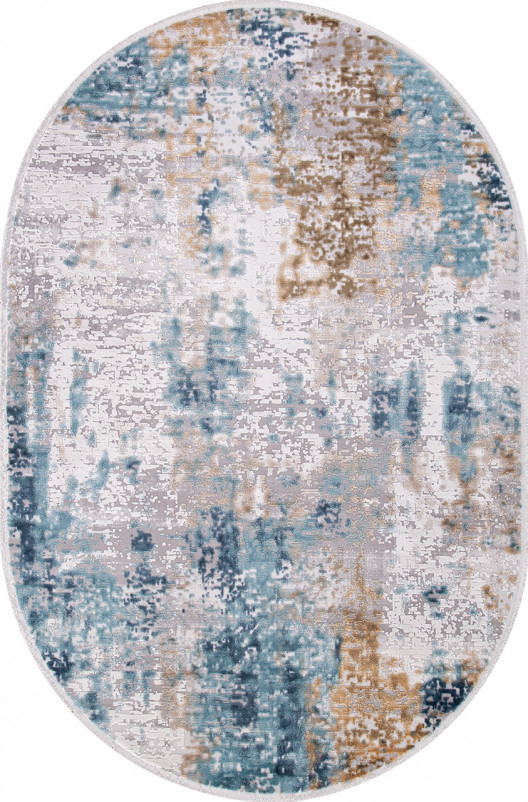 Ковер 12004 - CREAM / BLUE - Овал