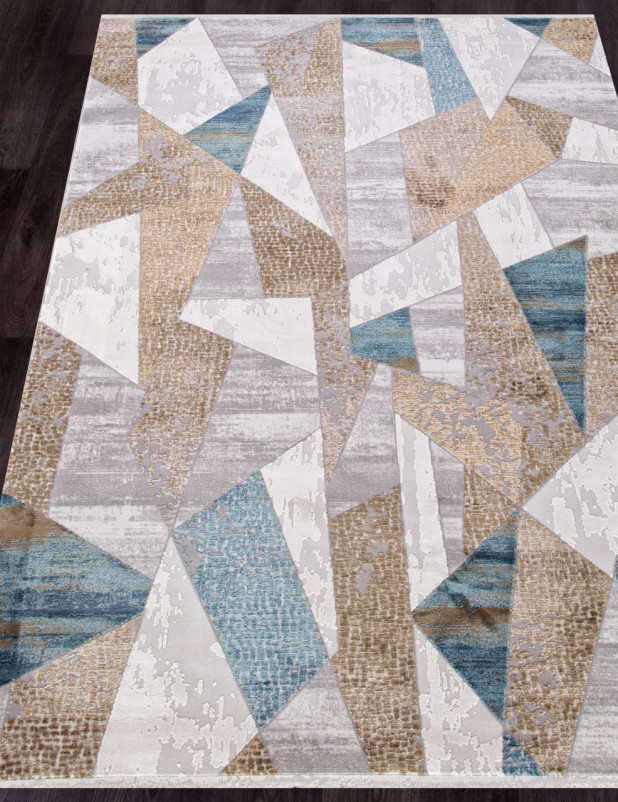 Ковер 12009 - CREAM / BLUE - Прямоугольник