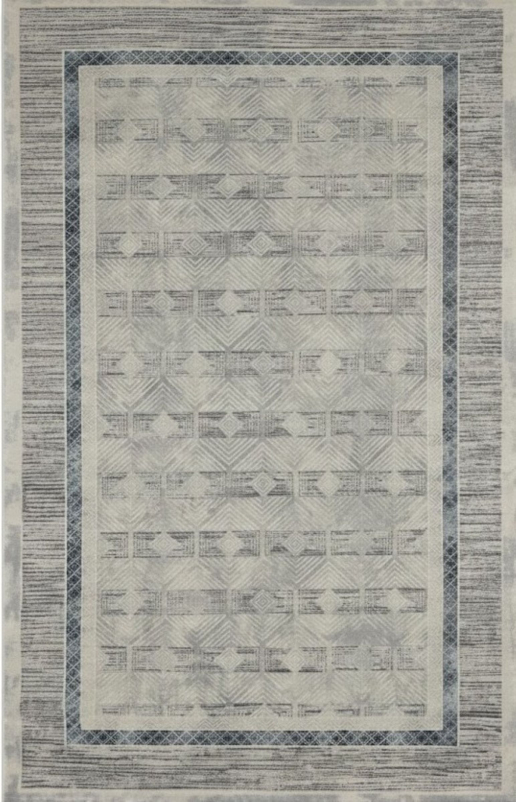 Ковер 9244B - S.L.GREY / P.D.BLUE - Прямоугольник