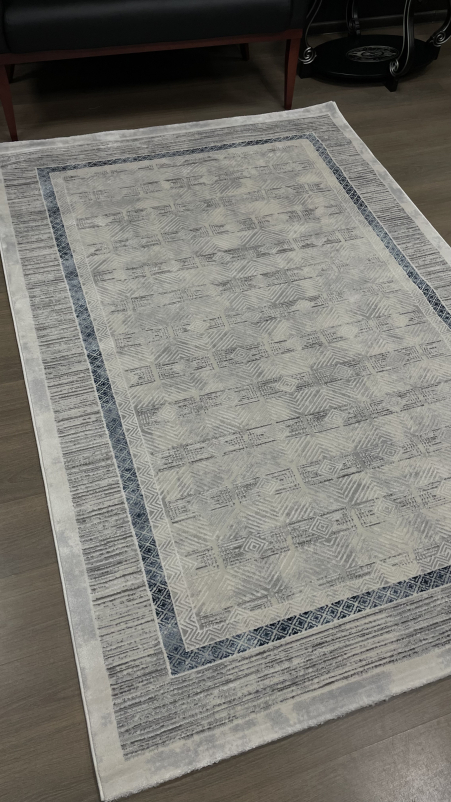 Ковер 9244B - S.L.GREY / P.D.BLUE - Прямоугольник