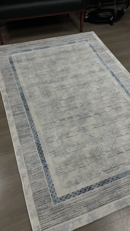 Ковер 9244B - S.L.GREY / P.D.BLUE - Прямоугольник