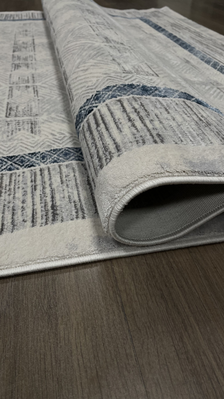 Ковер 9244B - S.L.GREY / P.D.BLUE - Прямоугольник