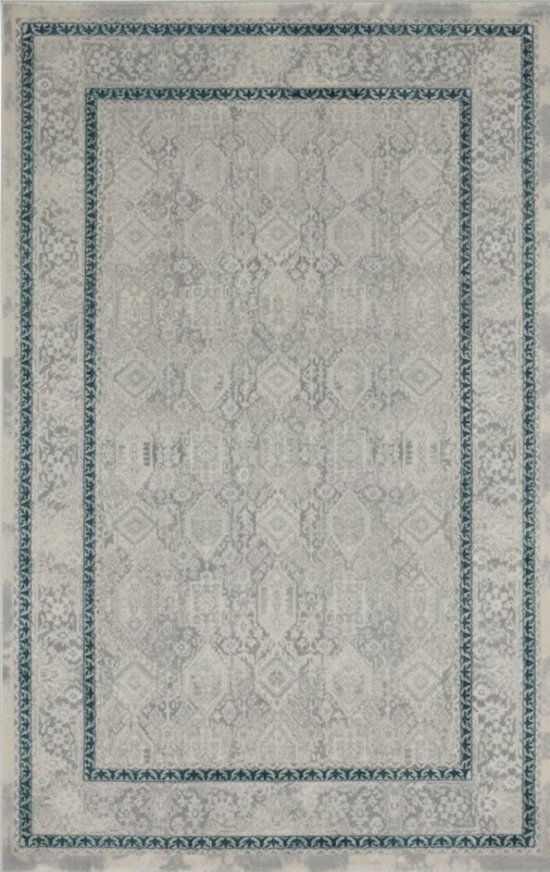 Ковер 9255A - S.L.GREY / P.TURQUOISE - Прямоугольник