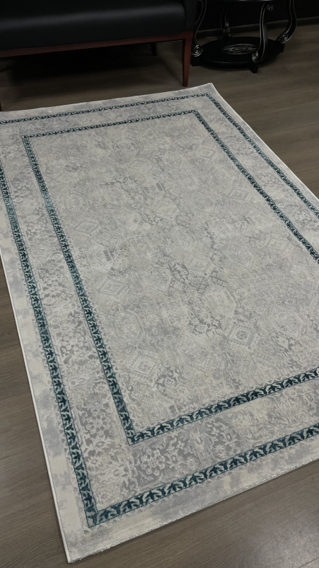 Ковер 9255A - S.L.GREY / P.TURQUOISE - Прямоугольник