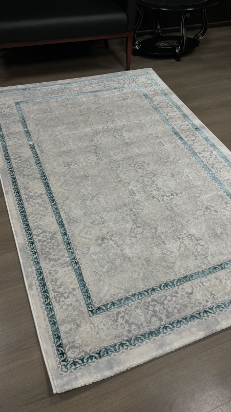 Ковер 9255A - S.L.GREY / P.TURQUOISE - Прямоугольник
