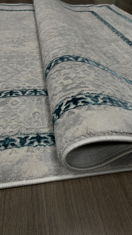 Ковер 9255A - S.L.GREY / P.TURQUOISE - Прямоугольник