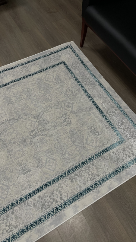 Ковер 9255A - S.L.GREY / P.TURQUOISE - Прямоугольник