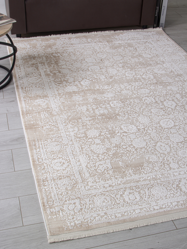 Ковер 21365C - D.BEIGE / WHITE - Прямоугольник