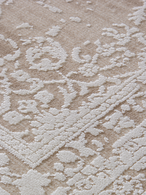 Ковер 21365C - D.BEIGE / WHITE - Прямоугольник