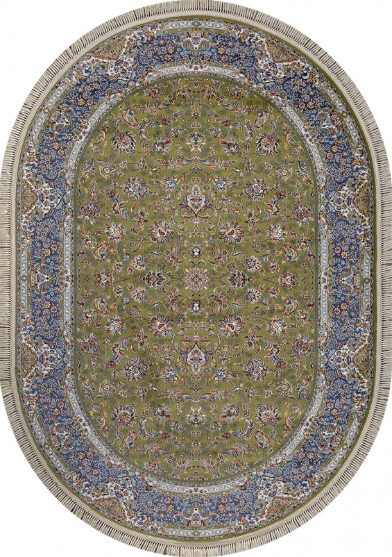Ковер 6814 - GREEN - Овал