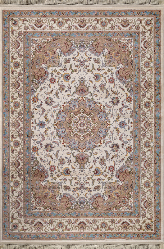 Ковер D158 - CREAM-BLUE - Прямоугольник