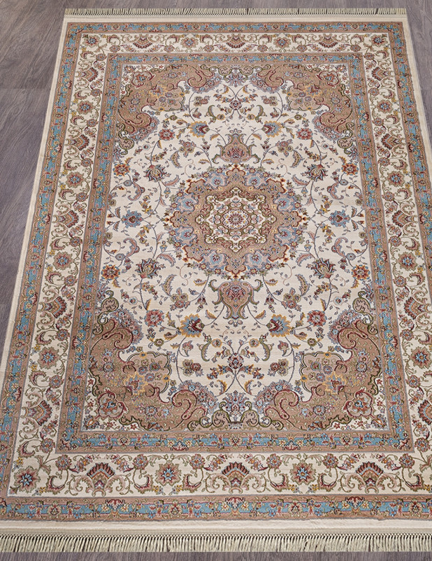 Ковер D158 - CREAM-BLUE - Прямоугольник