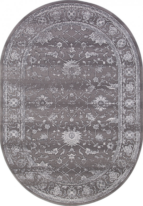 Ковер 03761A - GREY / GREY - Овал