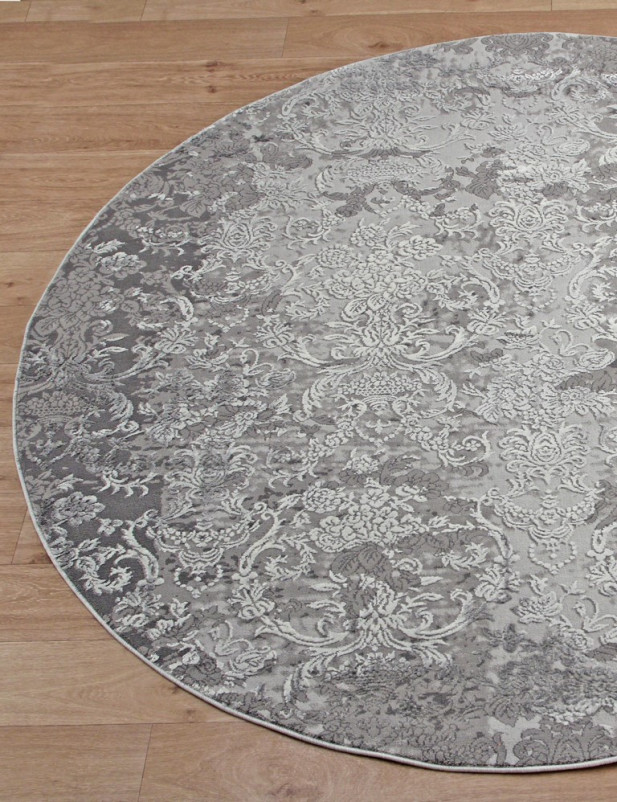 Ковер 03764A - GREY / GREY - Круг