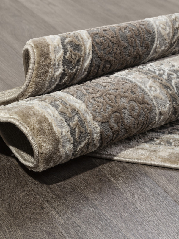 Ковер 04037C - GREY / BROWN - Круг