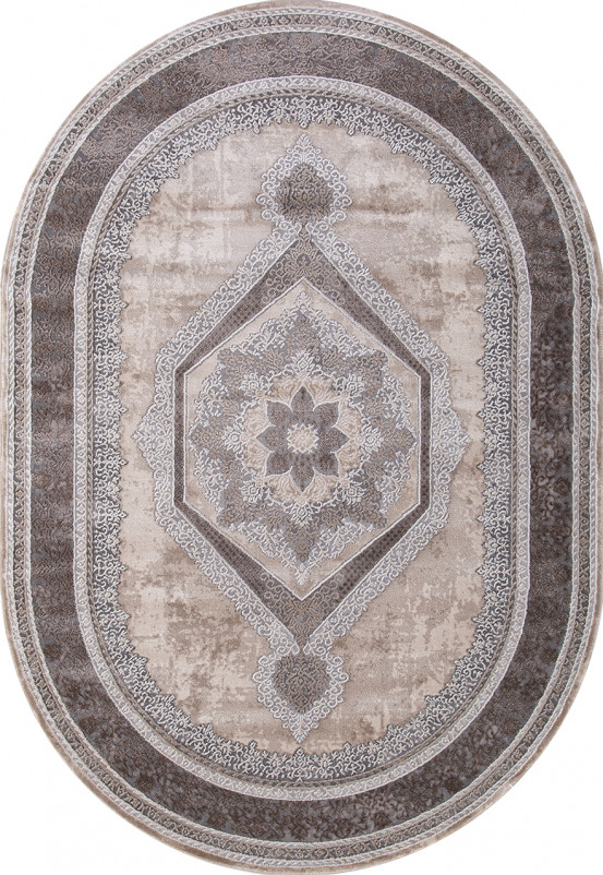 Ковер 04037C - GREY / BROWN - Овал