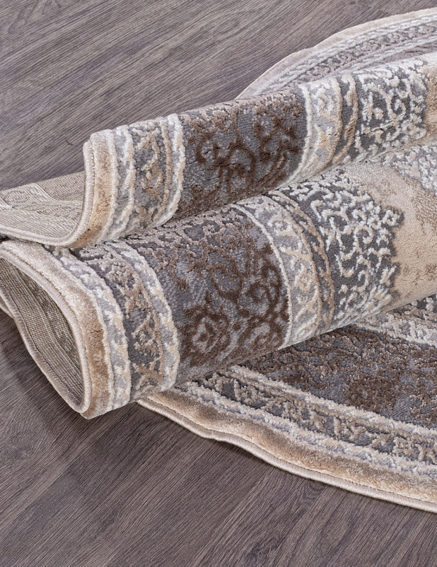 Ковер 04037C - GREY / BROWN - Овал