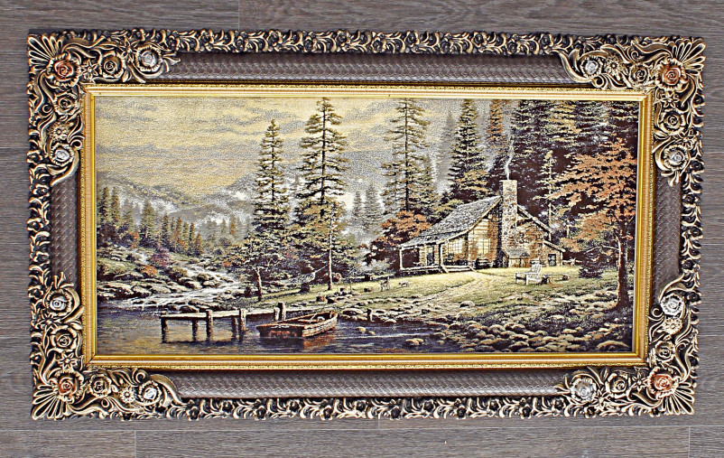 Ковер ART 2 - LEATHER / BROWN - Картина