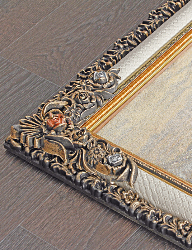 Ковер ART 2 - LEATHER / WHITE - Картина