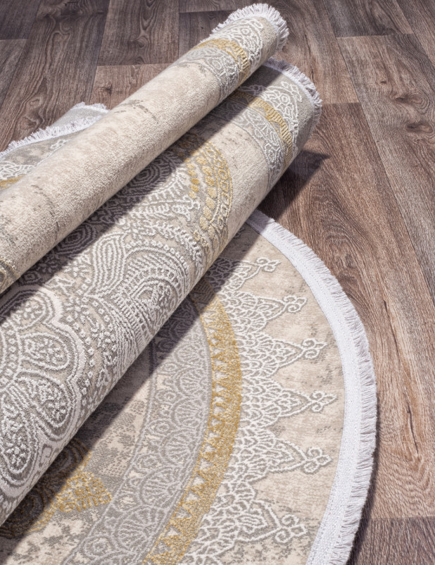 Ковер 9306 - BEIGE / BEIGE - Овал
