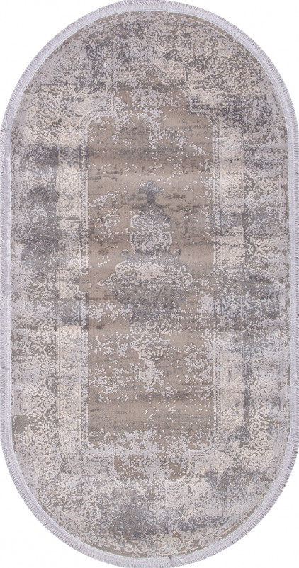 Ковер 9307 - GREY / GREY - Овал
