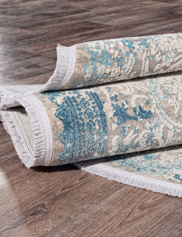 Ковер 9304 - BEIGE / BLUE - Овал