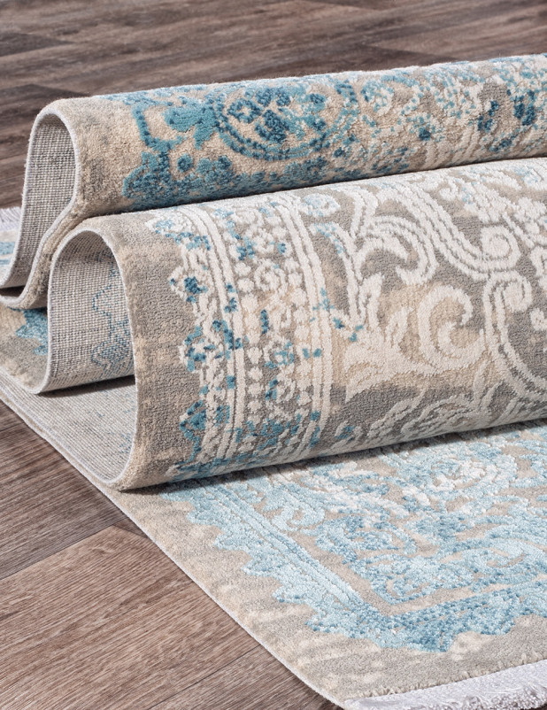 Ковер 9304 - BEIGE / BLUE - Прямоугольник