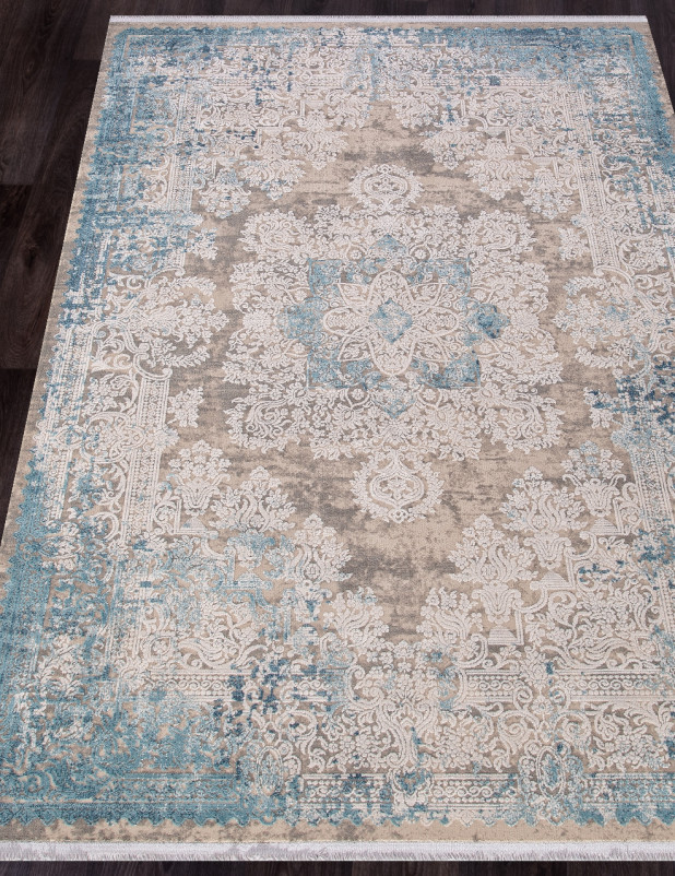Ковер 9304 - BEIGE / BLUE - Прямоугольник