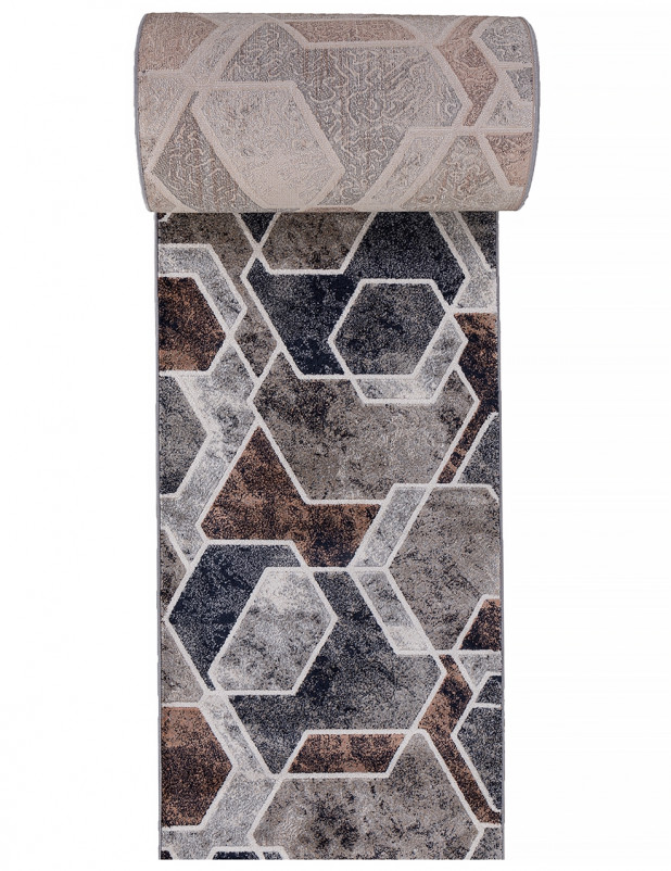 Ковер D753 - BEIGE-GRAY - Дорожка
