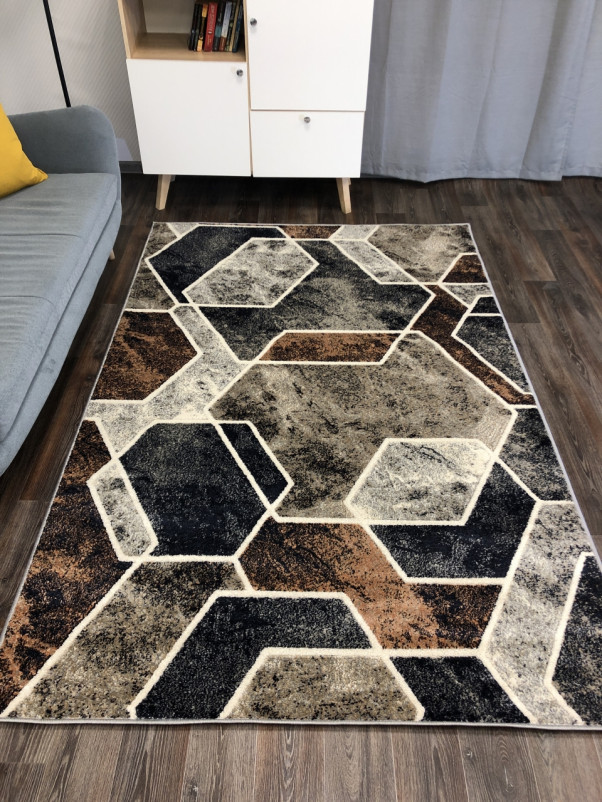 Ковер D753 - BEIGE-GRAY - Прямоугольник