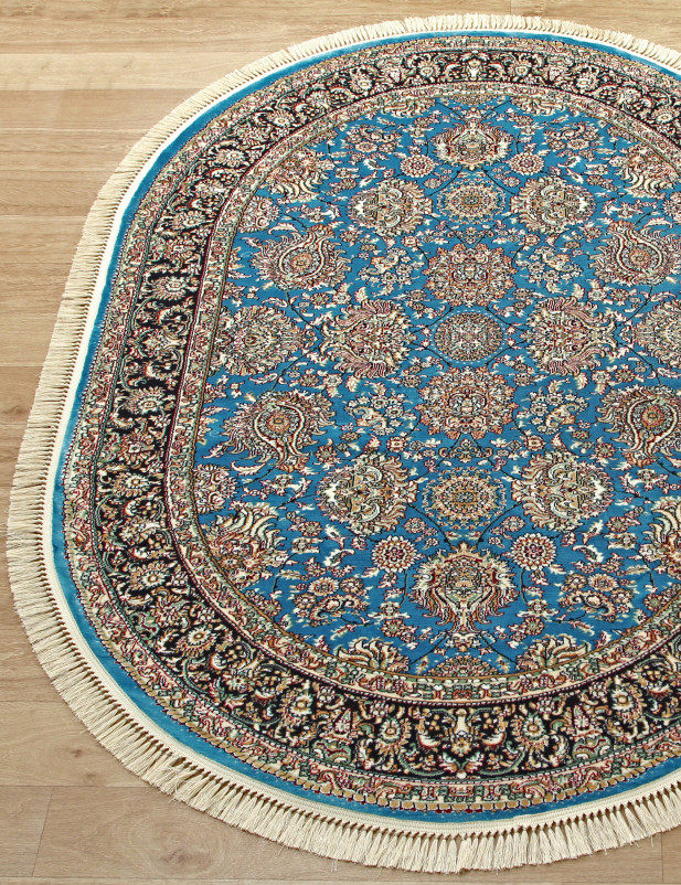 Ковер 08613L - TURQUOISE / TURQUOIS - Овал