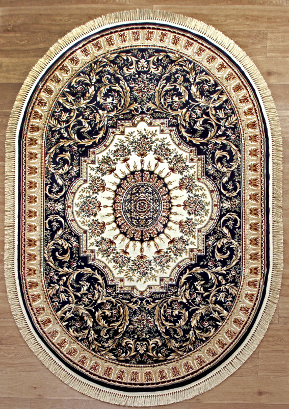 Ковер 08615T - BLUE / BLUE - Овал