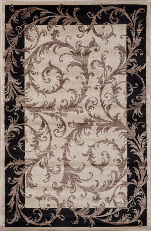 Ковер D156 - CREAM-BLACK - Прямоугольник