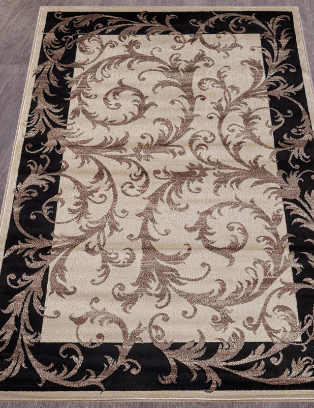 Ковер D156 - CREAM-BLACK - Прямоугольник