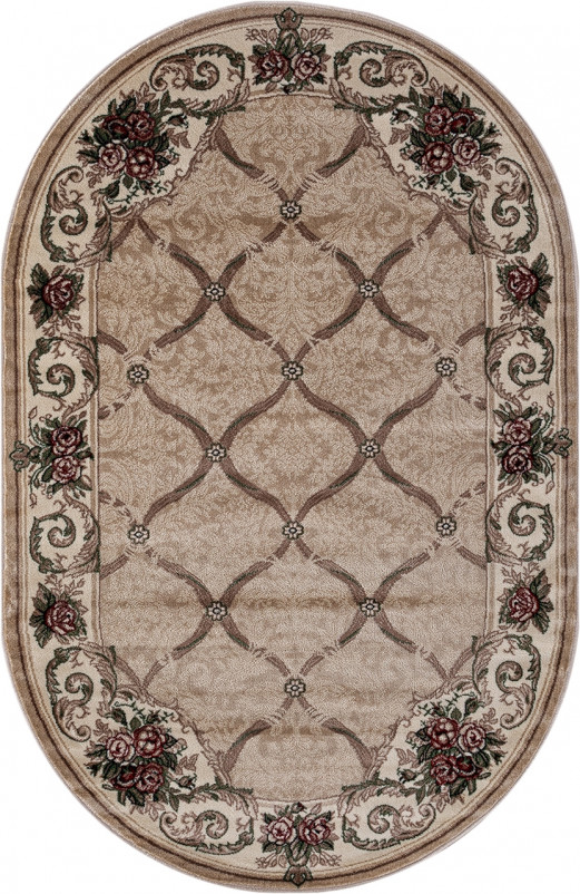 Ковер D468 - BEIGE - Овал