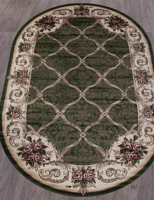 Ковер D468 - GREEN - Овал