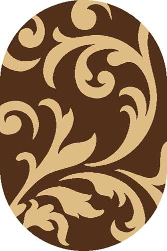 Ковер s129 - BROWN-BEIGE - Овал