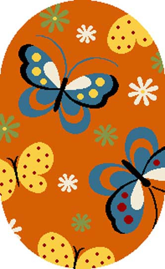 Ковер 0772 - ORANGE - Овал