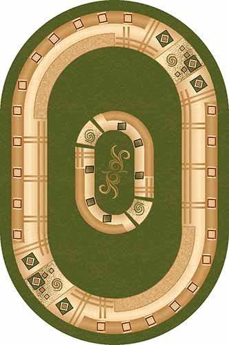 Ковер 5263 - GREEN - Овал