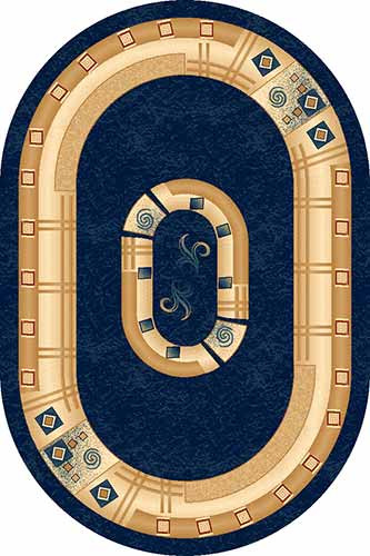 Ковер 5263 - NAVY - Овал