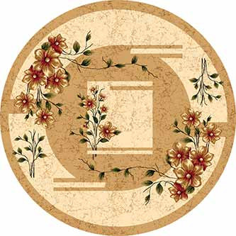 Ковер d024 - BEIGE - Круг