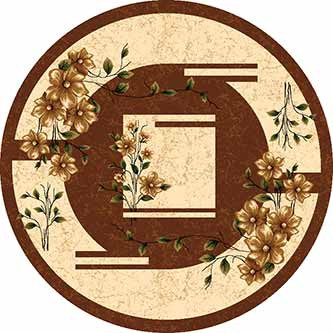 Ковер D024 - BROWN - Круг